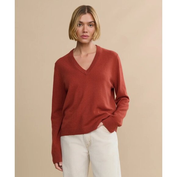 Jenni Kayne Flynn Cashmere Sweater in Sienna - Picture 2 of 5